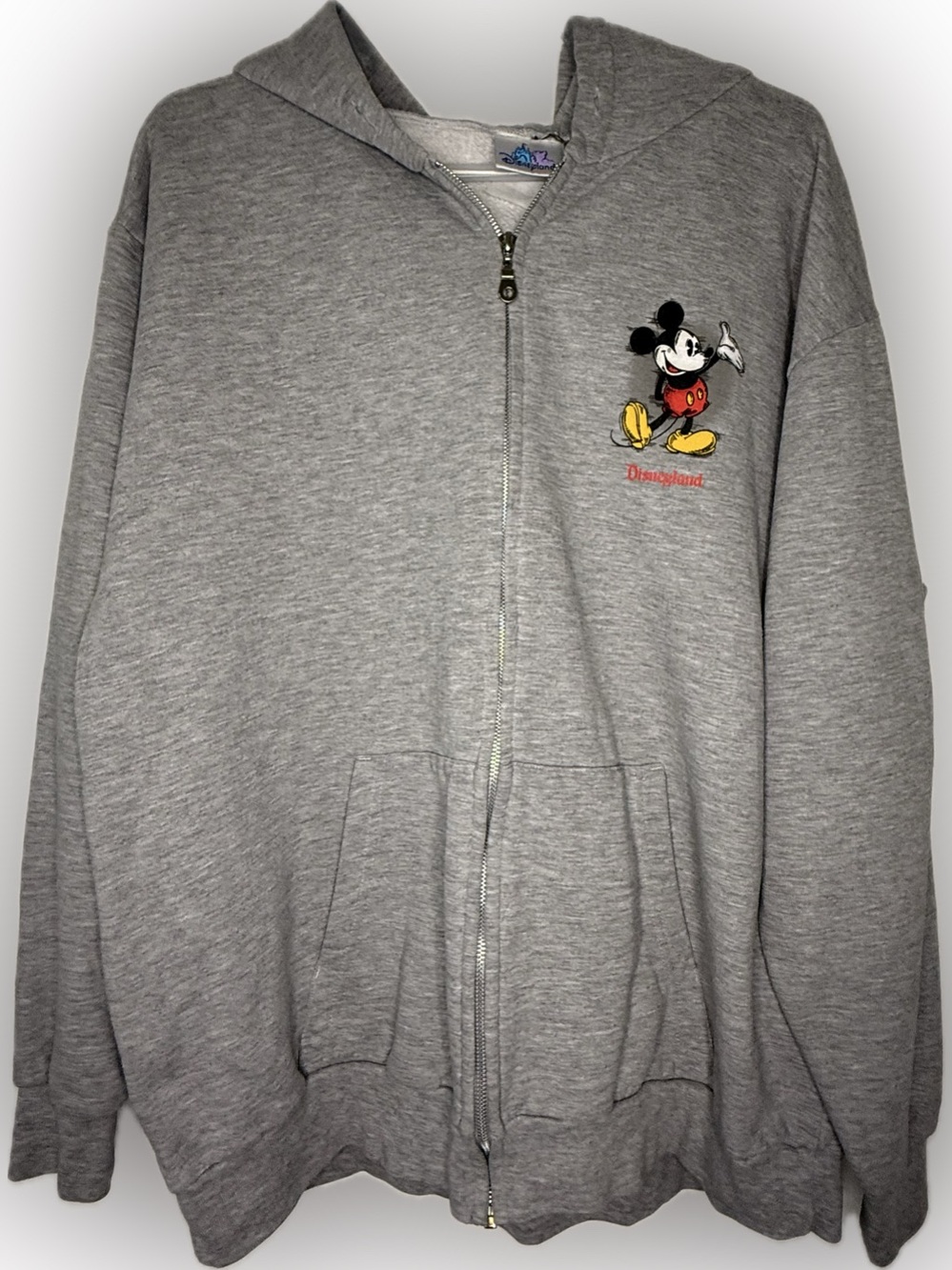VINTAGE 90’s Disneyland Resort Mickey Mouse Zip-Up Hoodie Adult
